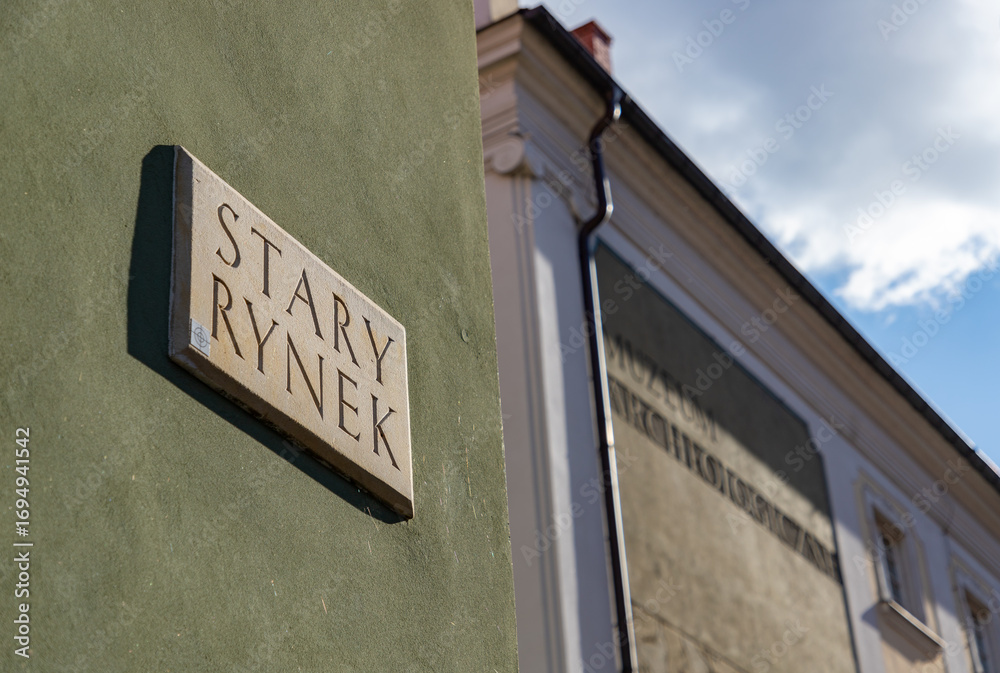 Obraz premium Poznan Old Market Square Sign