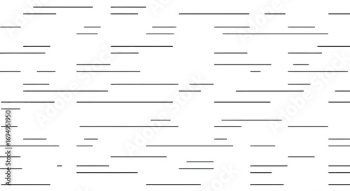 Minimalist black and white horizontal lines pattern art design