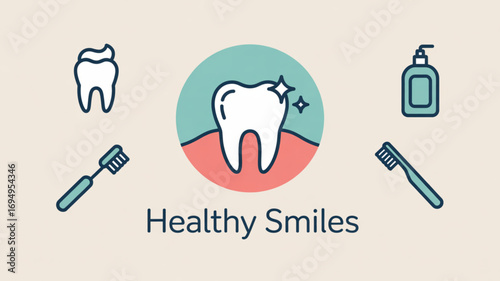 Healthy smiles and dental care the image represents the importance of oral hygiene and regular dental checkups