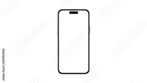 Sleek Modern Smartphone with Blank Screen for App Design.
