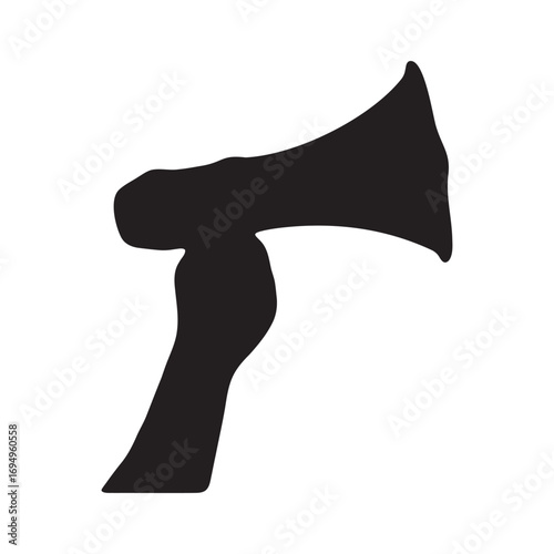 silhouette of megaphone bullhorn loud speaker