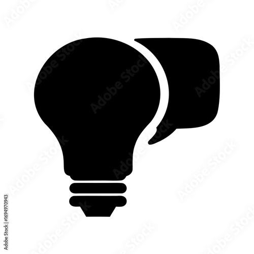 Creative idea exchange, communication and brainstorming between people with good ideas and thinking