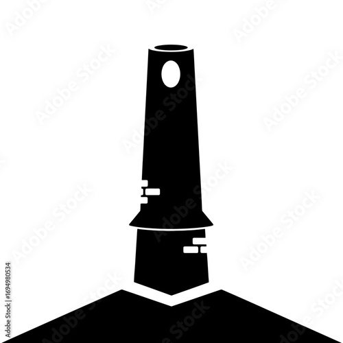 black and white church tower