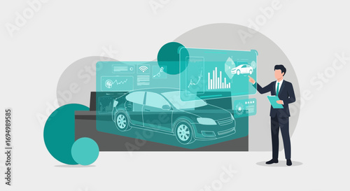 Presentation of Innovative Technologies in the Automotive Industry with Data Visualization
