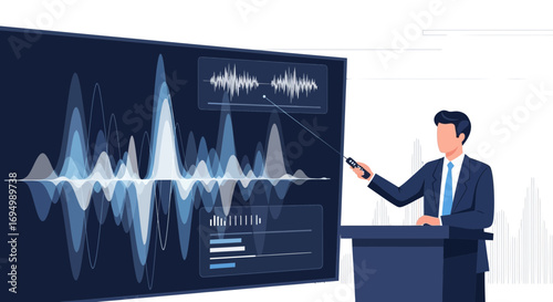 Presentation on Financial Analytics and Data Analysis Charts by Business Speaker