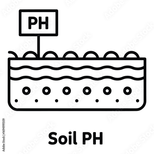 Soil ph level measurement and analysis for optimal plant growth and agricultural productivity impact silhouette