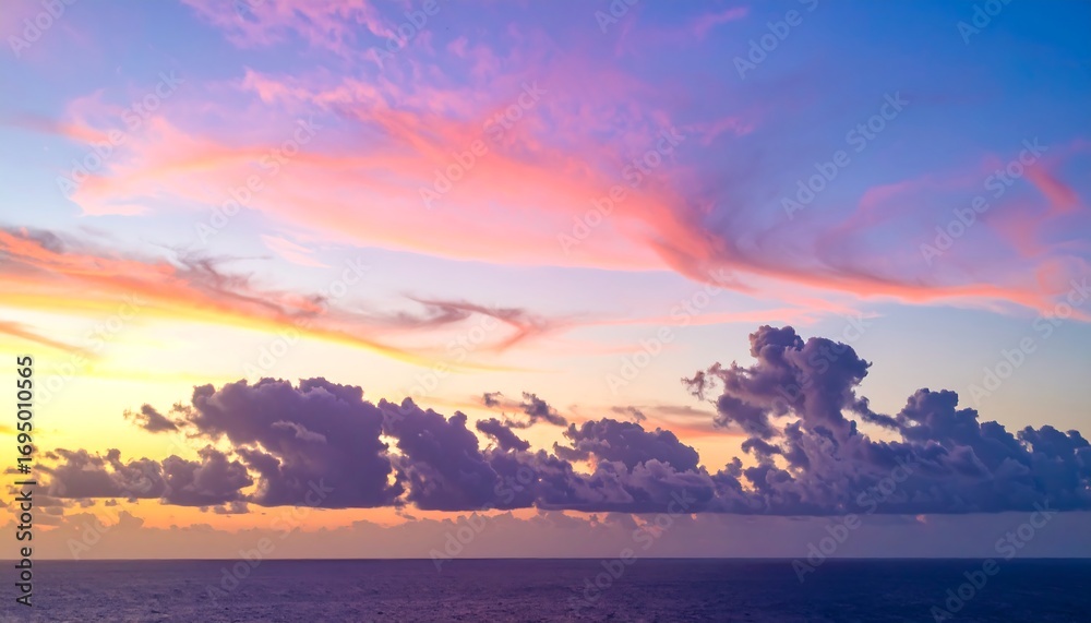 Fototapeta premium Stunning sunset over the ocean
