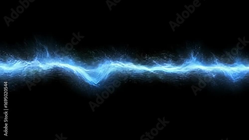 Abstract blue energy beam cutting through darkness, futuristic and high-tech, highly detailed, dynamic and powerful, bright and vibrant, sleek and intense atmosphere