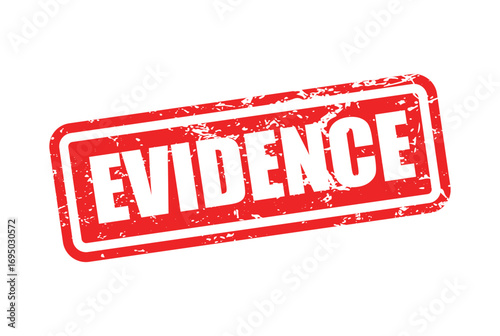 Evidence Grunge Stamp Vector Design