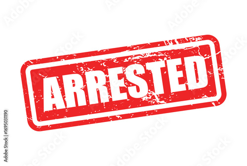 Arrested Grunge Stamp Vector Design