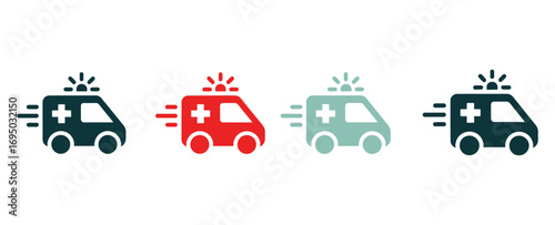 WebEmergency medical vehicles racing to save lives with a sense of urgency, speed, and healthcare assistance