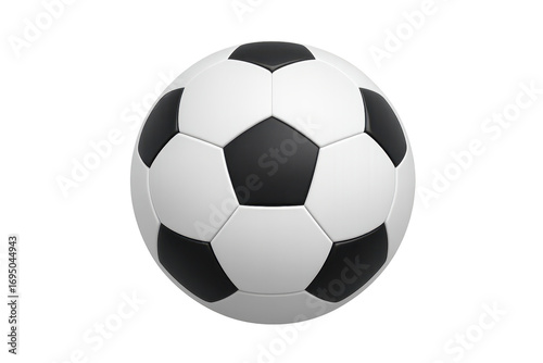 Wallpaper Mural Classic black and white soccer ball isolated on transparent background, professional Torontodigital.ca
