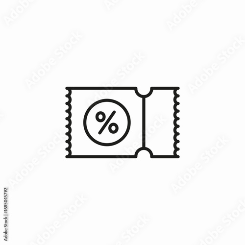 discount coupon voucher icon sign vector
