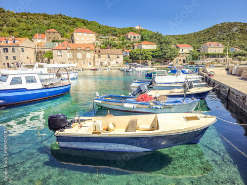 Sudurad village in Croatia, located on the eastern coast of Sipan which is one of the Elaphiti Islands