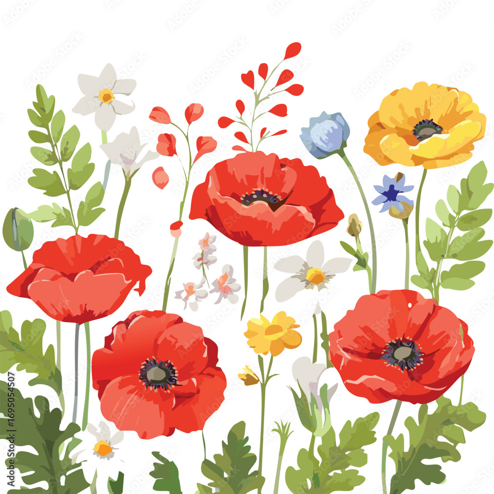 Fototapeta premium seamless floral pattern