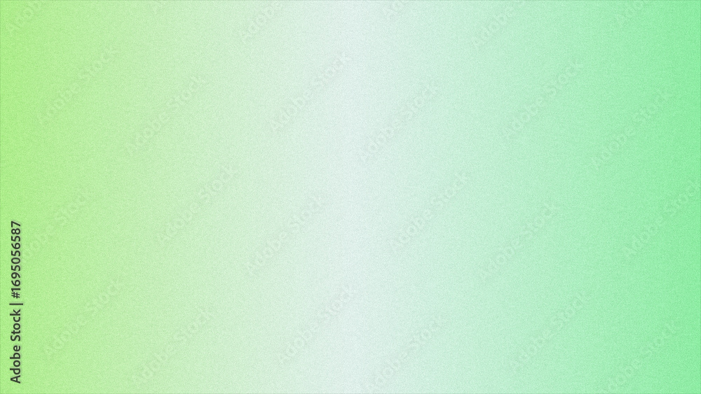 Fototapeta premium Minimalist lime green gradient background with subtle grainy texture, soft pastel mint green and white color transition, elegant grainy paper texture for modern web design and social media