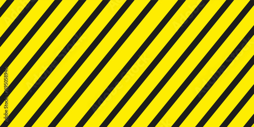 Warning yellow black diagonal stripes line. Safety stripe warning caution hazard danger road vector sign symbol