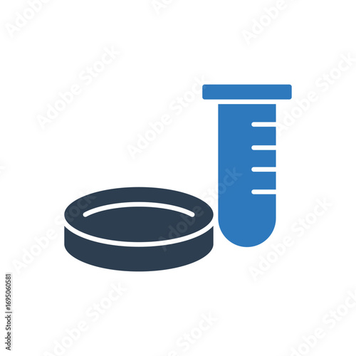 Petri Dish Test Tube Icon