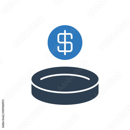 Petri Dish With Money Icon