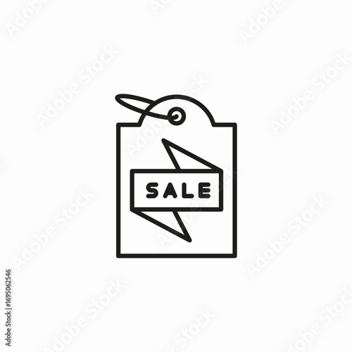 sale price tag icon sign vector