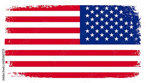 Grunge American flag
