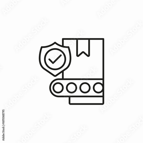 verified delivery logistics icon sign vector