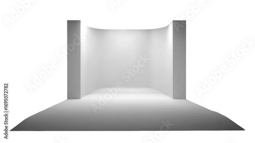 Studio, backdrop, cyclorama, photography, lighting, white, blank, empty, space, product