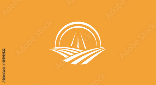 Agricultural Landscape Design Logo.