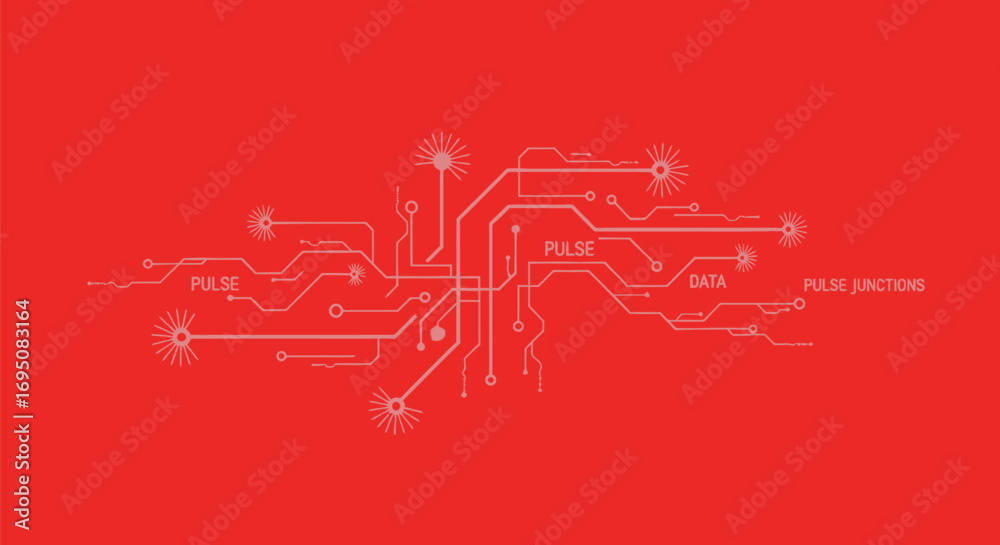 Naklejka premium Abstract Circuit Board Network Design.