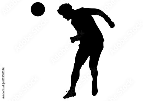 サッカー選手のシルエット25