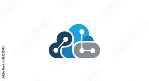 Cloud Computing Technology Illustration.