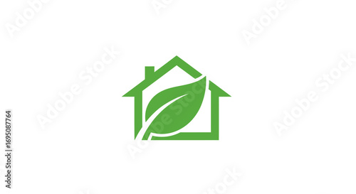 Eco Friendly House Logo Design.