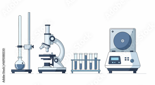 Modern lab equipment showcases scientific research and pharmaceutical development processes