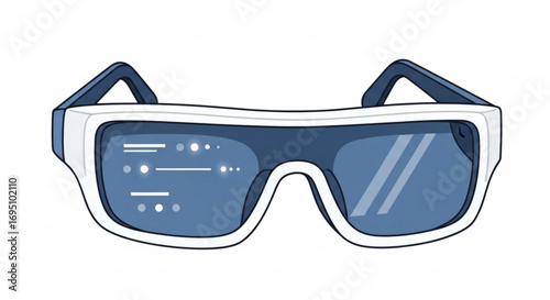 Augmented reality glasses with digital interface offer a futuristic visual experience