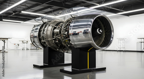 Innovative Jet Engine Table Showcasing Engineering Elegance and Modern Design