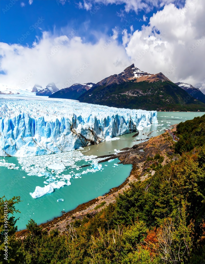 Obraz premium Glacier landscape panorama