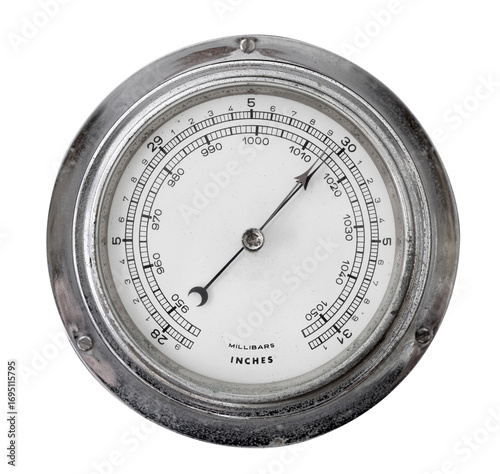 Classic mechanical barometer for atmospheric pressure