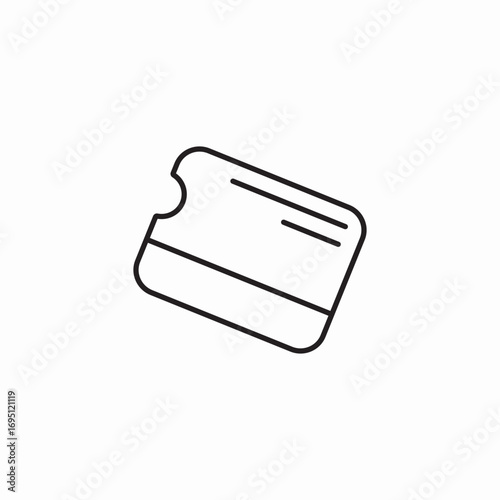 keycard hotel room icon sign vector