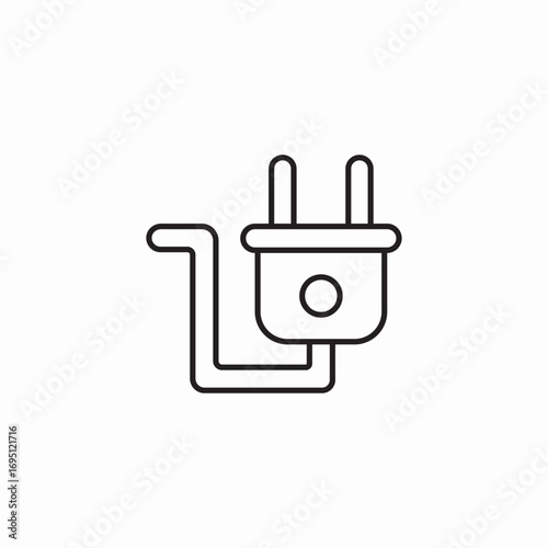 power plug adapter icon sign vector