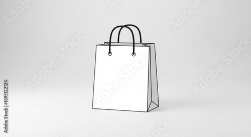 white shopping bag