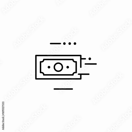fast money transfer icon sign vector