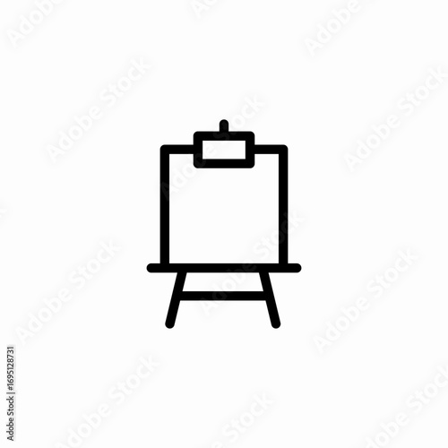 painting art easel icon sign vector