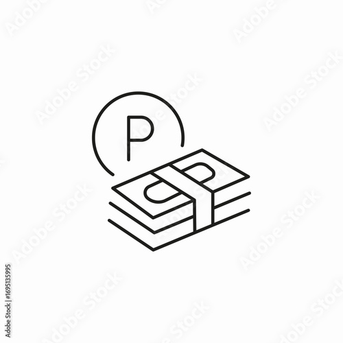 parking payment money icon sign vector