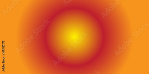 Abstract background vector of orange and yellow circles in a bright, fiery explosion of color and light