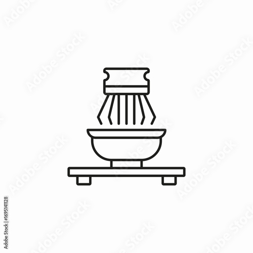 hotpot steaming food icon sign vector