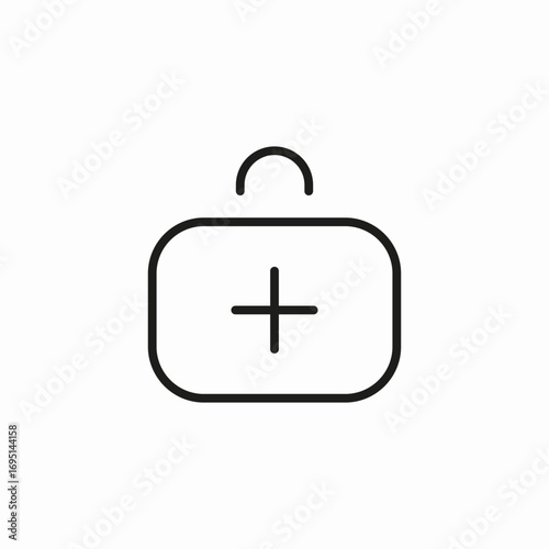 first aid kit icon sign vector