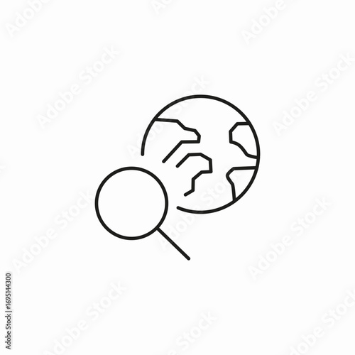 global search magnifier icon sign vector