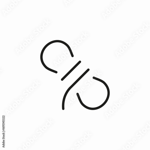 tied rope knot icon sign vector