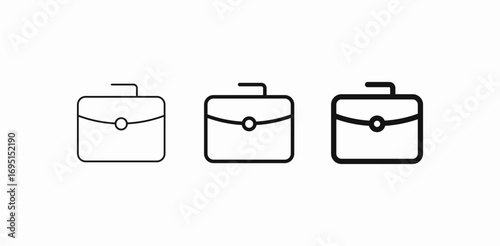 business briefcase handle icon sign vector