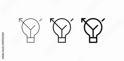 light bulb idea icon sign vector